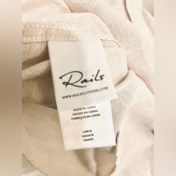 NWT Rails Wyatt Long Sleeve Woven Shirt // Hummus // Men’s L - Picture 5 of 8